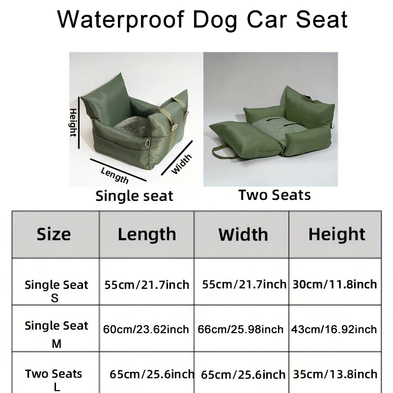 Pawtable Paws Premium Dog Car Bed