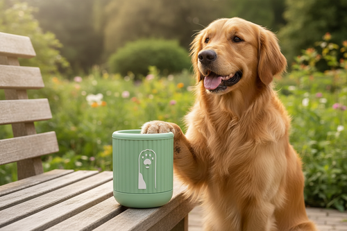 Pet Paw Cleaner Cup - Lifestyle Product Shot